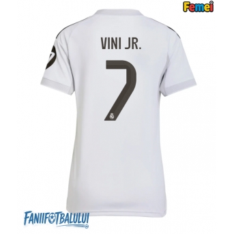 Real Madrid Vinicius Junior #7 Tricou Fotbal Replică 2025-26 Femei Acasa